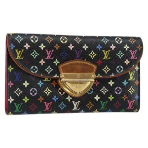 LOUIS VUITTON Monogram Multicolor Portefeuille Eugenie Wallet M93738 Auth 146747